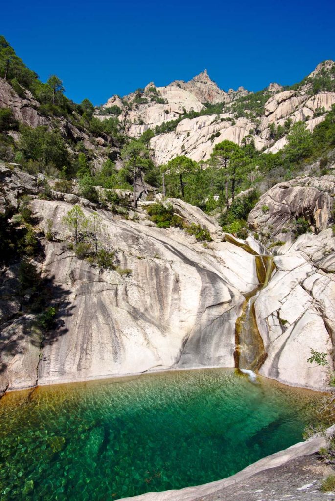 Les cascades de Purcaraccia en Corse du Sud